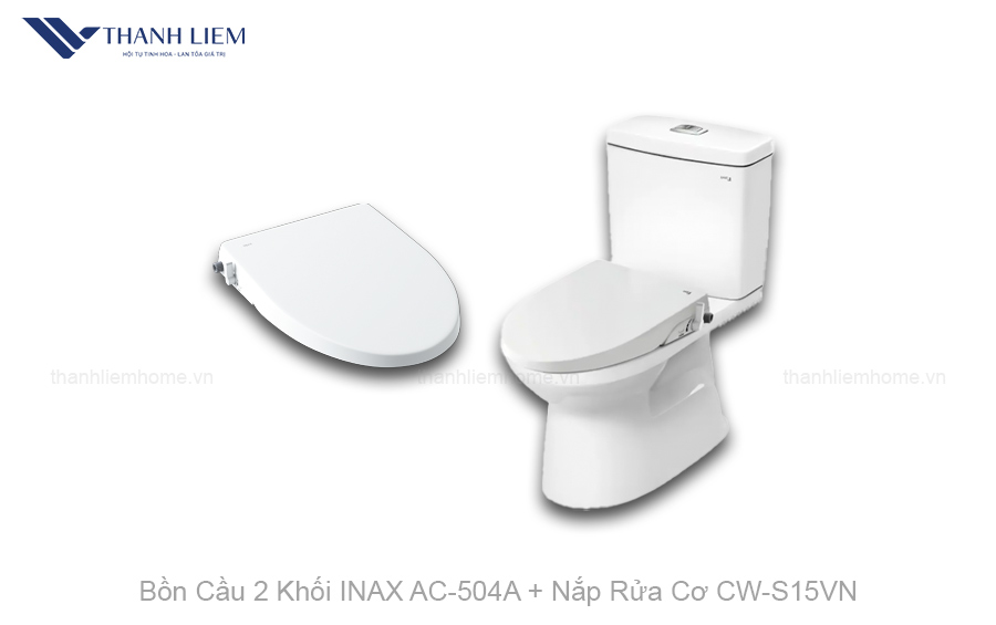 bon cau 2 khoi inax ac-504a nap rua co cw-s15vn