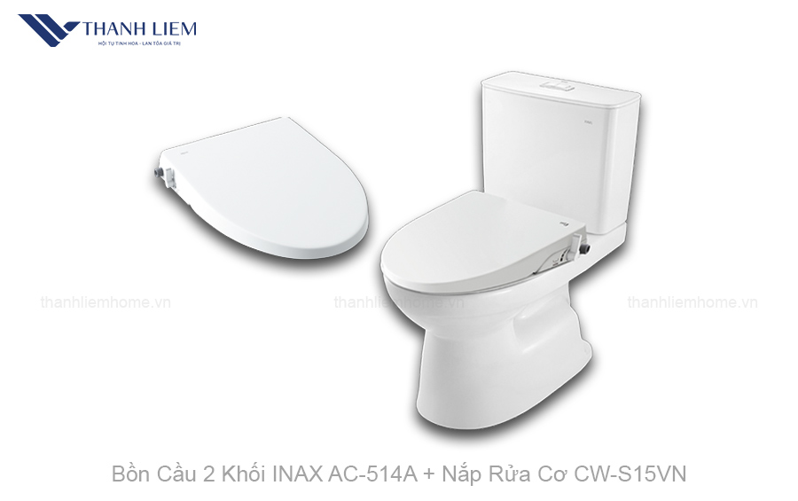 bon cau 2 khoi inax ac-514a nap rua co cw-s15vn