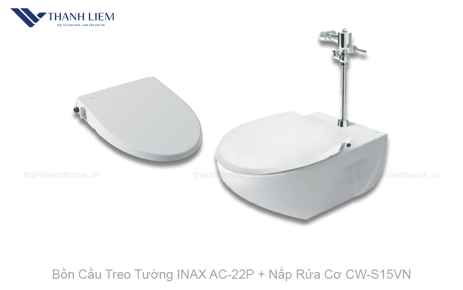 bon cau treo tuong inax ac-22p nap rua co cw-s15vn