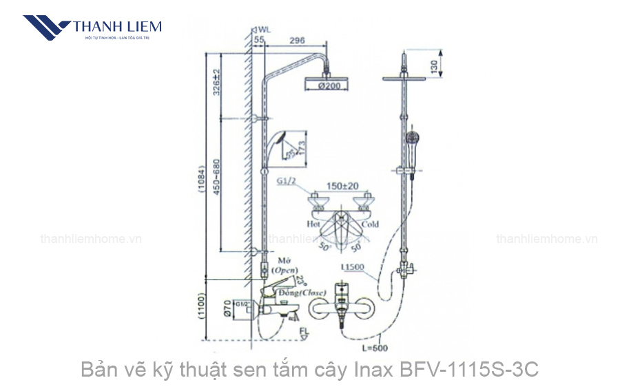 sen tam cay Inax BFV-1115S-3C