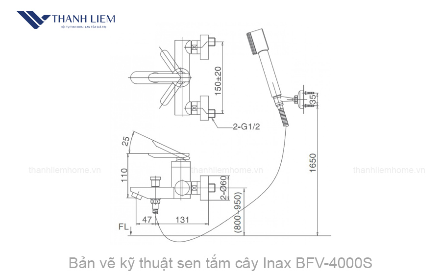 sen tam Inax BFV-4000S