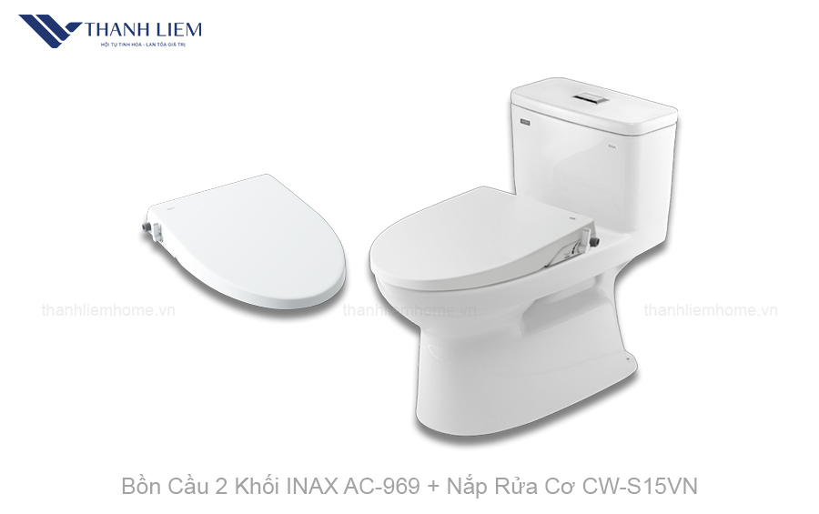 bon cau 1 khoi inax ac-969 nap rua co cw-s15vn