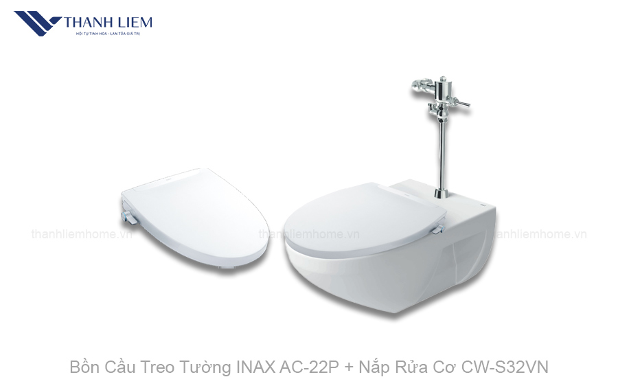 bon cau treo tuong inax ac-22p nap rua co cw-s32vn