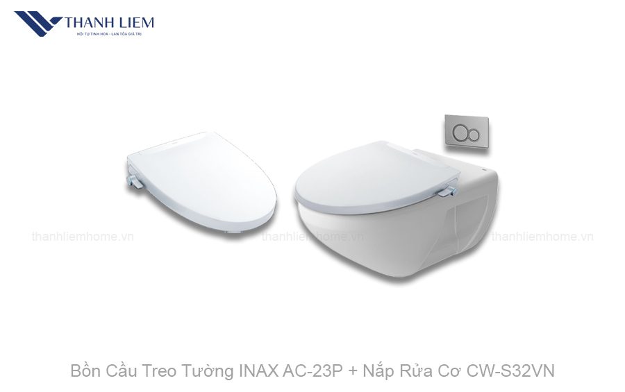 bon cau treo tuong inax ac-23p nap rua co cw-s32vn