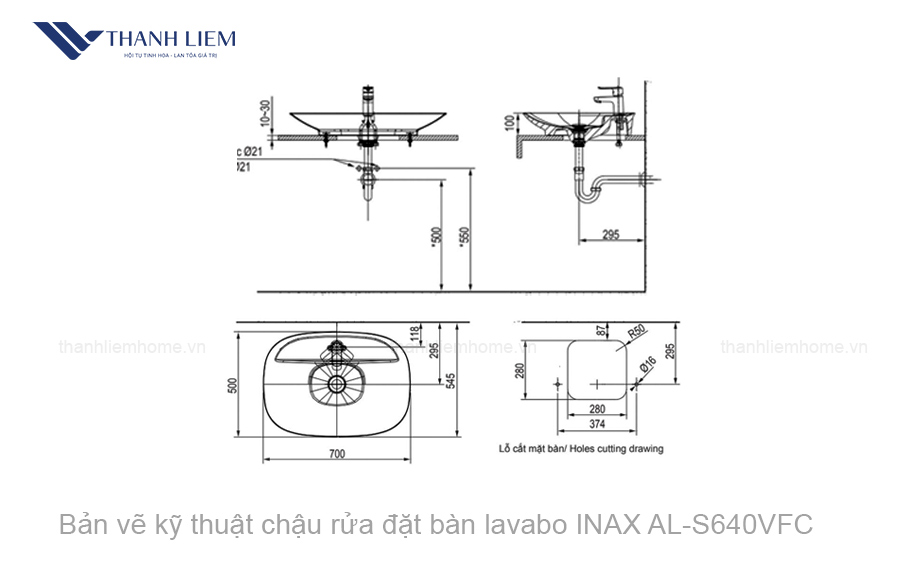 chau rua dat ban inax al-s640vfc