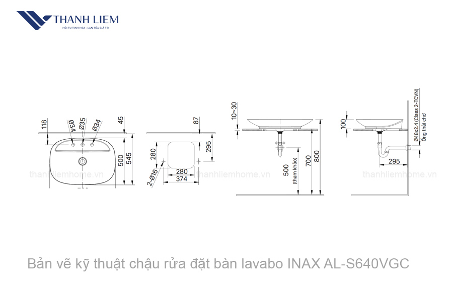 chau rua dat ban inax al-s640vgc