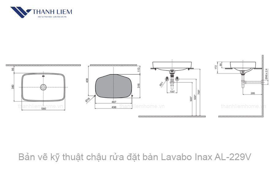 chau rua dat ban inax al-299v