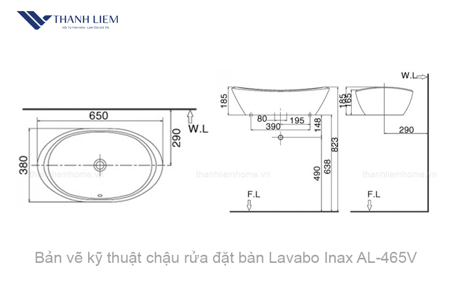 chau rua dat ban inax al-465v