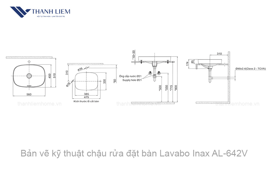 chau rua dat ban inax al-642v