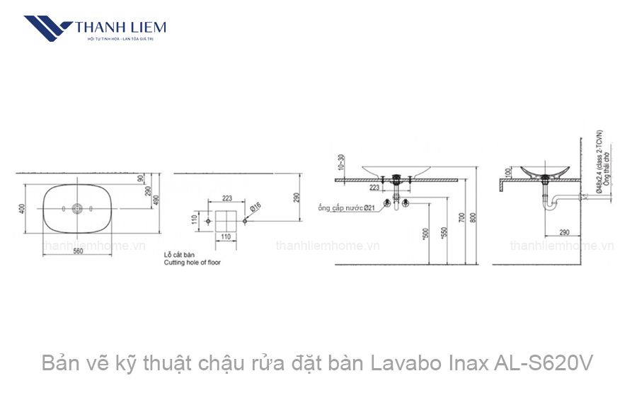chau rua dat ban inax al-s620v