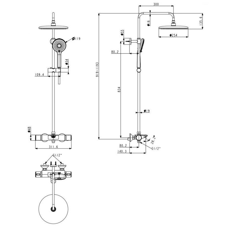 ban ve ky thuat bo sen dieu khien nhiet do american standard wf-1m13