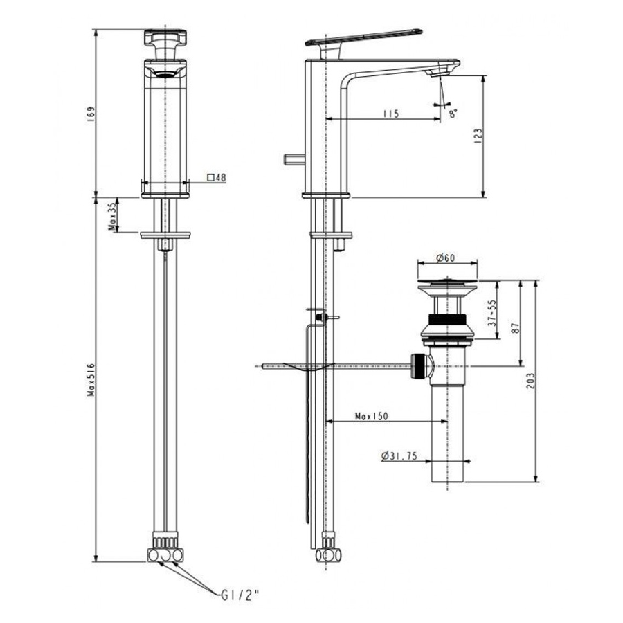 voi chau nong lanh american standard wf-2414
