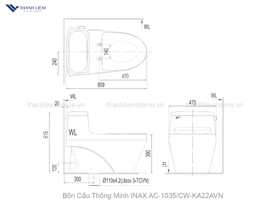bon cau thong minh inax ac-1035cw-ka22avn
