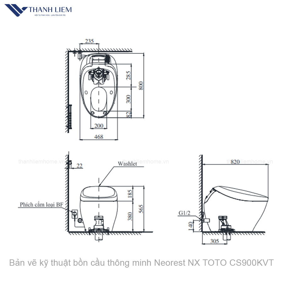 bon cau thong minh neorest nx i toto cs900vt