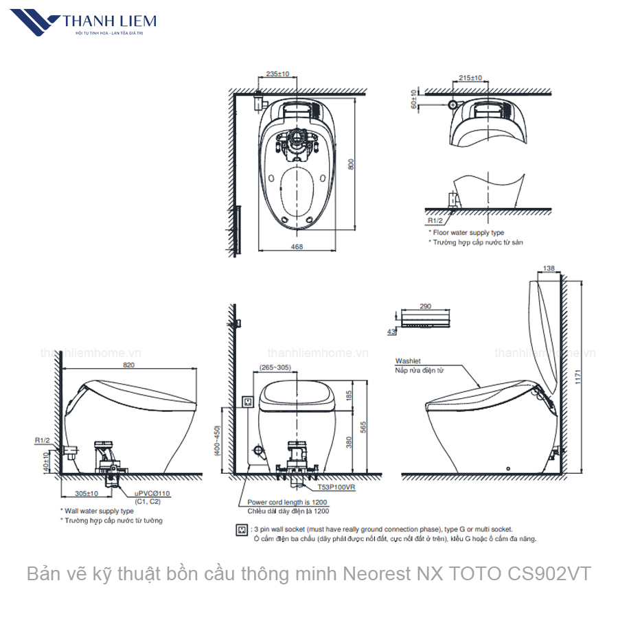 bon cau thong minh neorest nx toto cs902vt
