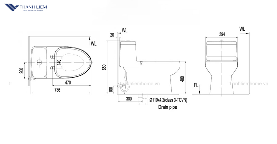 ban cau 1 khoi + nap rua dien inax AC-939+CW-KA22AVNBW1