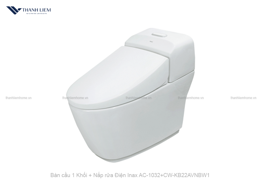 bon cau 1 khoi inax ac-1032 + nap rua dien cw-kb22avn