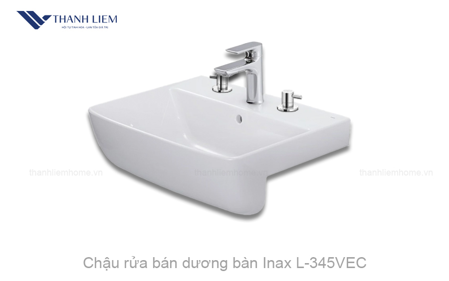 chau rua ban duong ban inax l-345vec