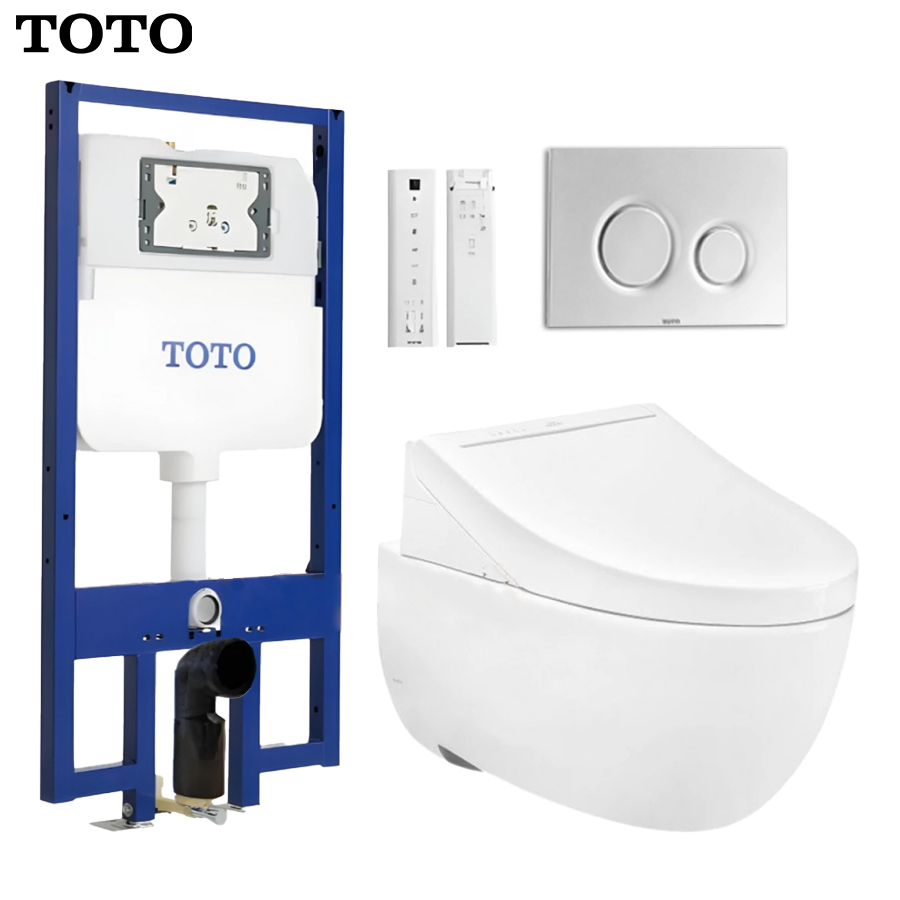 bon cau treo tuong toto cw812rea tich hop nap rua dien tcf24460aaa