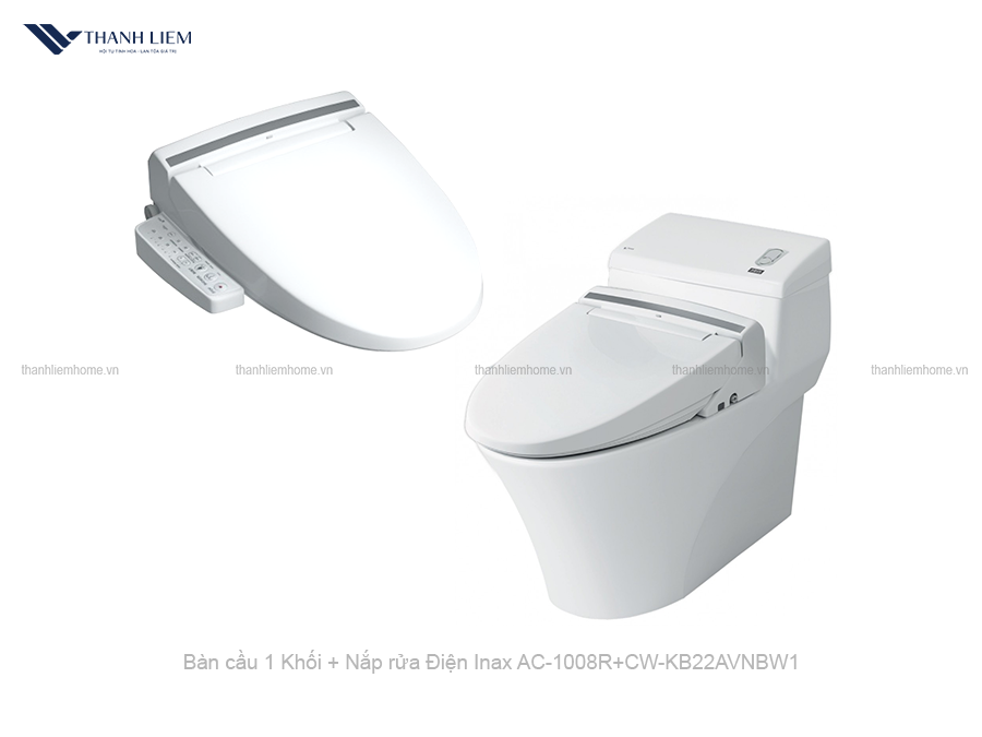 bon cau 1 khoi inax ac-1008r+nap rua dien cw-kb22avn