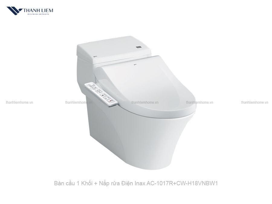 bon cau 1 khoi inax ac-1017r + nap rua dien cw-h18vn