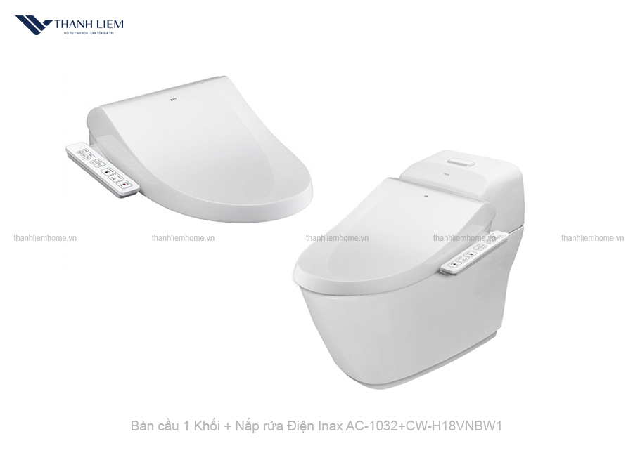 bon cau 1 khoi inax ac-1032 + nap rua dien cw-h18vn