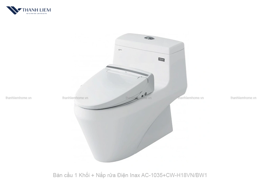 bon cau 1 khoi inax ac-1035 + nap rua dien cw-h18vn
