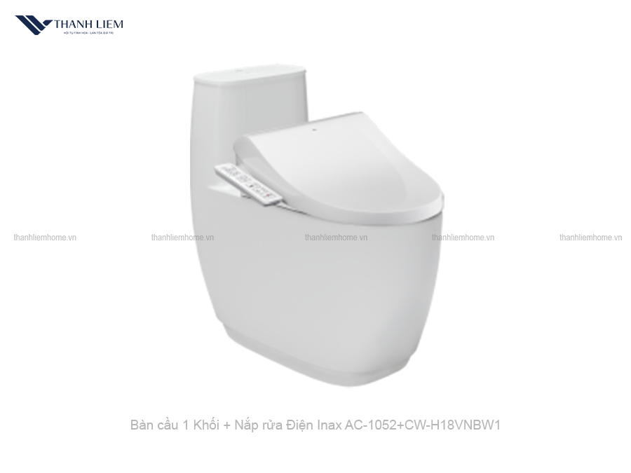 bon cau 1 khoi inax ac-1052 + nap rua dien cw-h18vn