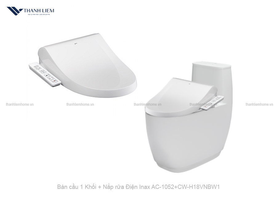 bon cau 1 khoi inax ac-1052 + nap rua dien cw-h18vn