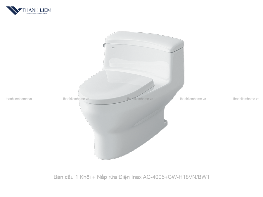 bon cau 1 khoi inax ac-4005 + nap rua dien cw-h18vn