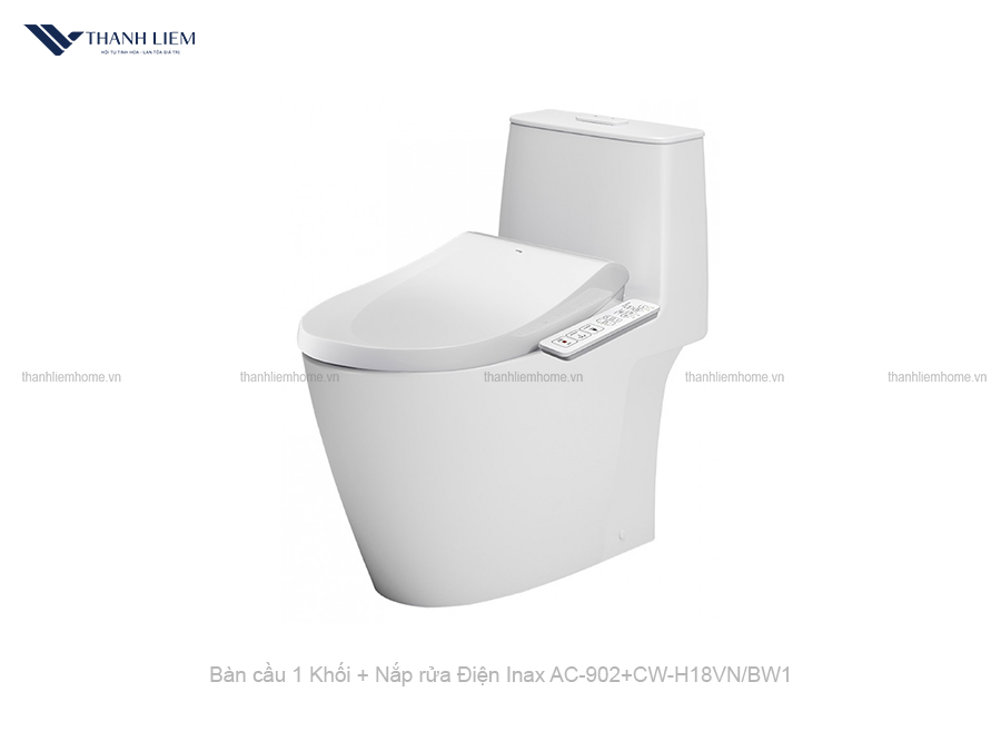 bon cau 1 khoi inax ac-902 + nap rua dien cw-h18vn