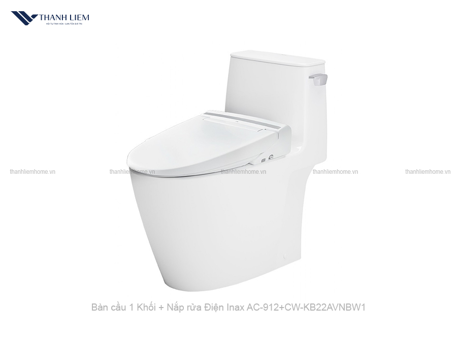 bon cau 1 khoi inax ac-912 + nap rua dien cw-kb22vn