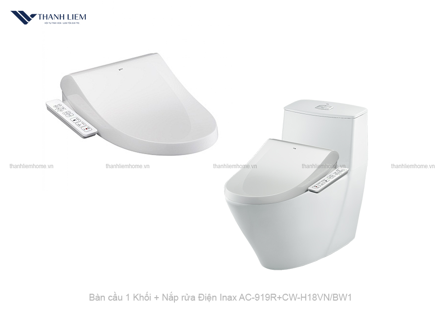 bon cau 1 khoi inax ac-919r + nap rua dien cw-h18vn
