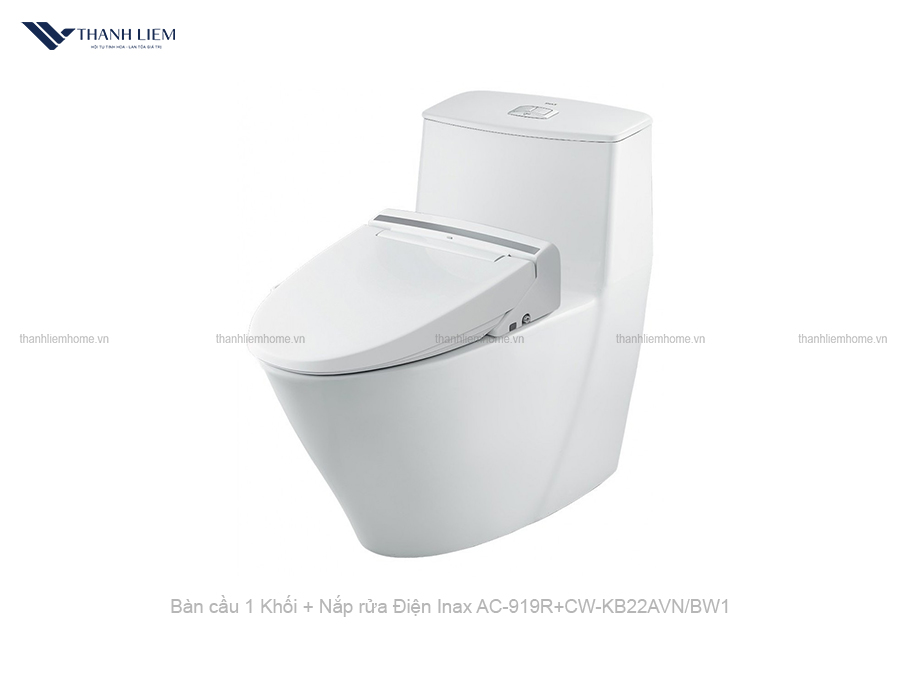 bon cau 1 khoi inax ac-919r + nap rua dien cw-kb22avn