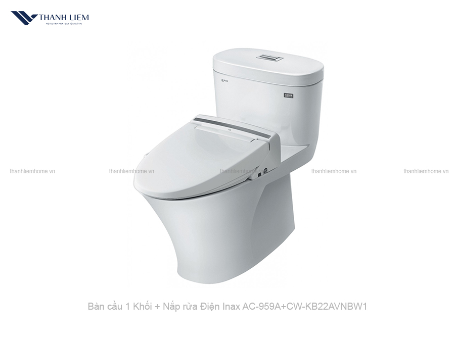 bon cau 1 khoi inax ac-959a + nap rua dien cw-kb22avn
