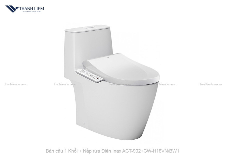 bon cau 1 khoi inax act-902 + nap rua dien cw-h18vn