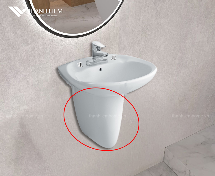 chan chau rua mat treo tuong inax l-284vc