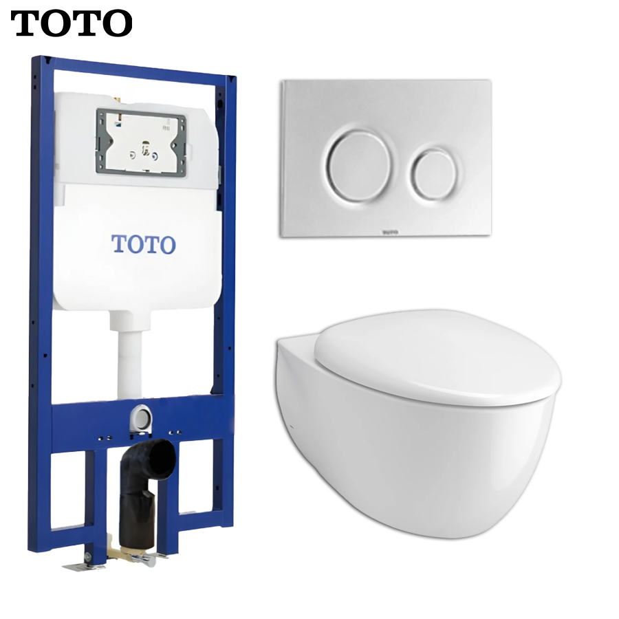 bon cau treo tuong toto cw812rea tich hop nap dong em tc811sj