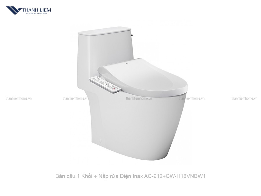 bon cau 1 khoi inax ac-912 + nap rua dien cwh18vn