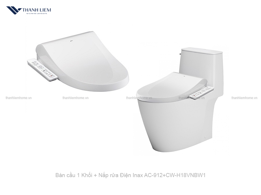 bon cau 1 khoi inax ac-912 + nap rua dien cwh18vn