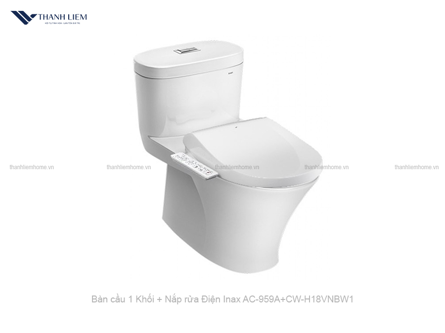bon cau 1 khoi inax ac-959a + nap rua dien cw-h18vn