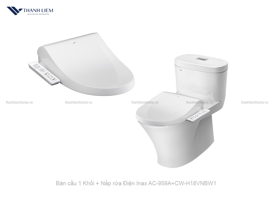 bon cau 1 khoi inax ac-959a + nap rua dien cw-h18vn
