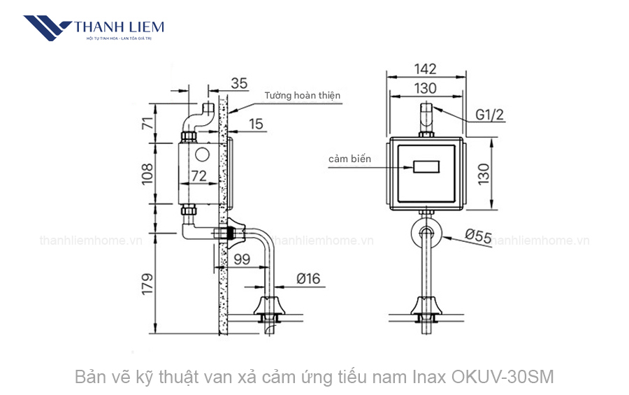 van xa cam ung tieu nam inax okuv-30sm