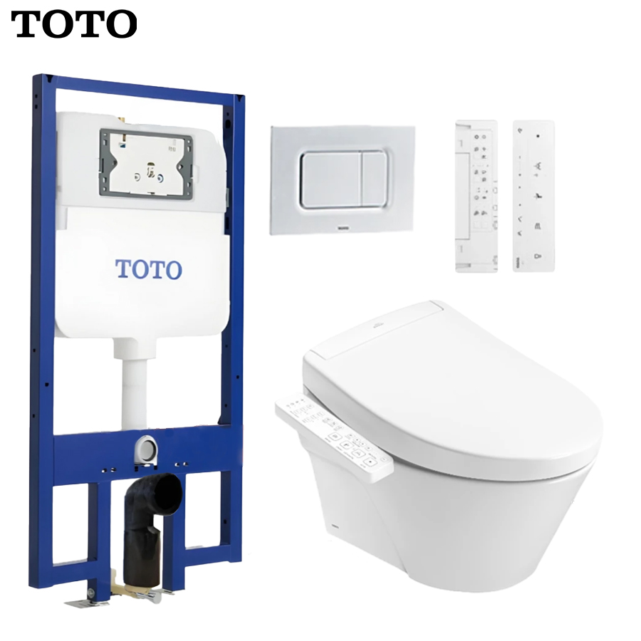 bon cau treo tuong toto cw822rea tich hop nap rua dien tcf33461gaa