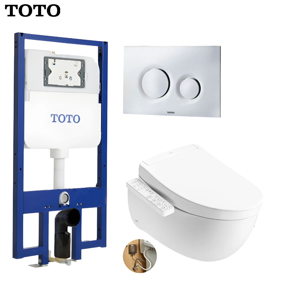 bon cau treo tuong toto cw812ra kem nap rua dien tcf33461gaa