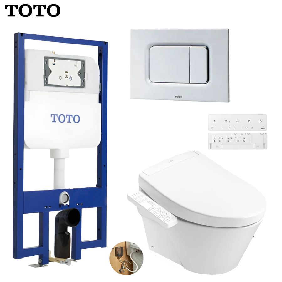 bon cau treo tuong toto cw822ra kem nap rua dien tcf34461gaa