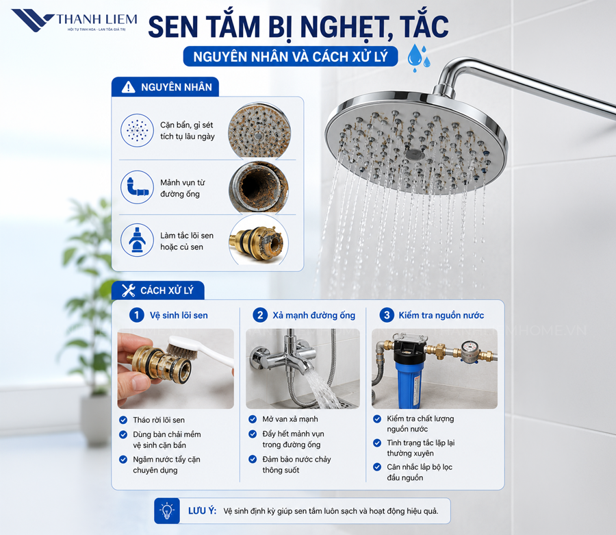 sen tam bi nghet tac - nguyen nhan va cach khac phuc