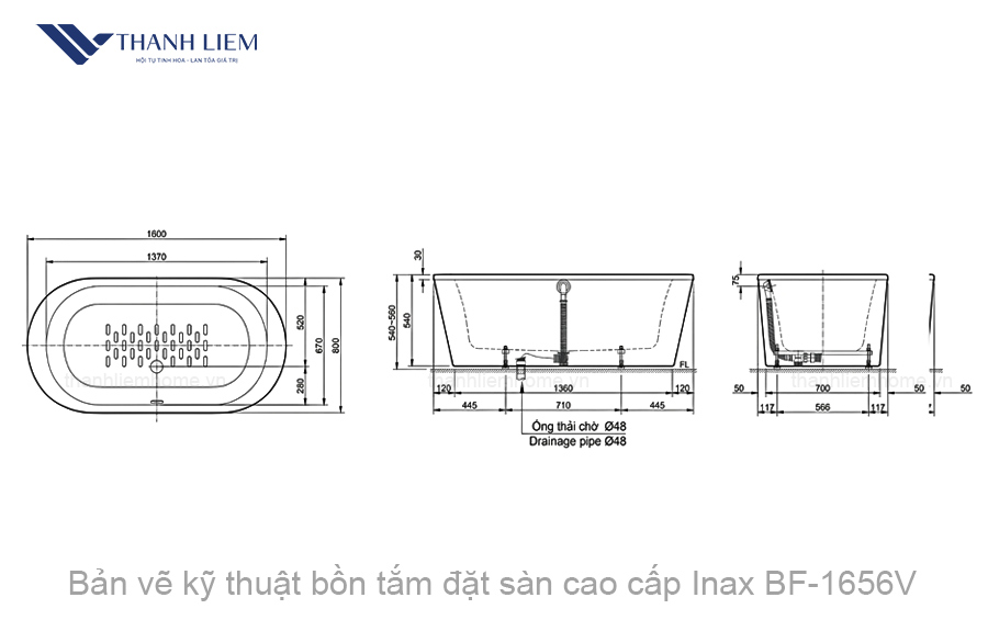 bon tam dat san cao cap inax bf-1656v