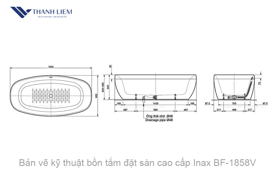 bon tam dat san cao cap inax bf-1858v