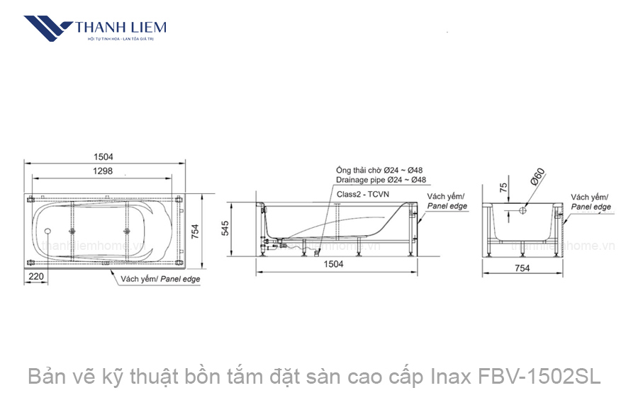 bon tam dat san cao cap inax fbv-1502sl